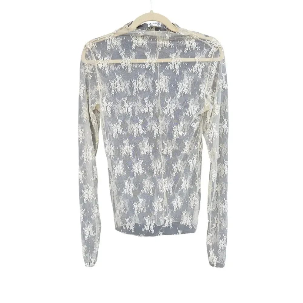 Free People Lady Lux Layering Top XL Evening Creme